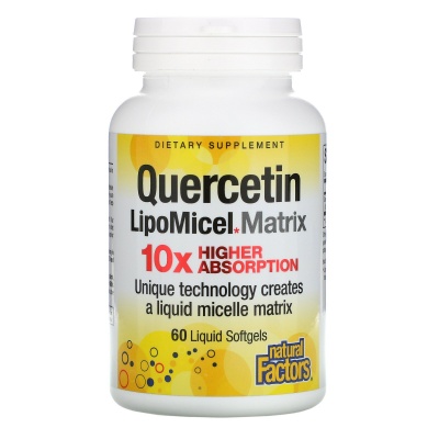  Natural Factors Quercetin LipoMicel Matrix 60 