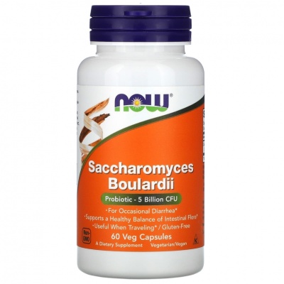  NOW Saccharomyces Boulardii 60 